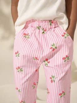 Next Rose fraise Imprimé - Pantalons à enfiler (3mois-7ans)