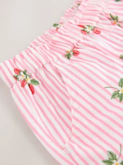 Next Rose fraise Imprimé - Pantalons à enfiler (3mois-7ans)
