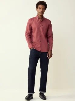 Next - Ajustement régulier - Chemises Oxford boutonnées Easy Iron Rose framboise Sale