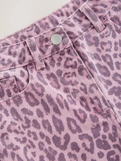 Next Rose imprimé léopard - Jeans à jambe large (3-16ans) Online