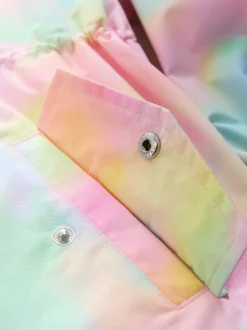 Next Rose imprimé marbré - Cagoule imprimée imperméable (3-16ans) Discount