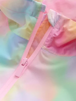 Next Rose imprimé marbré - Cagoule imprimée imperméable (3-16ans) Discount