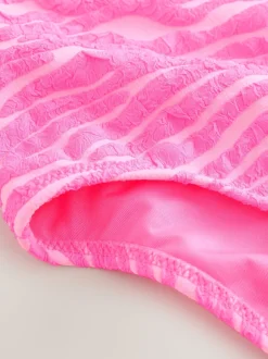 Next Rose imprimé zébré - Maillot de bain Effet froissé (3-16ans) Outlet