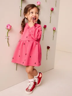 Next - Robe de survêtement (3mths-7yrs) Rose motif cœurs Hot