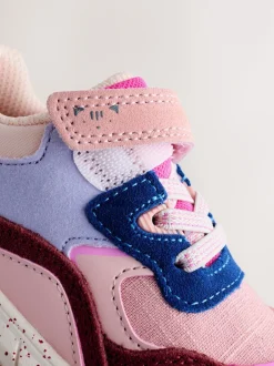 Next Rose multicolore - Baskets épaisses à lacets élastiques Clearance