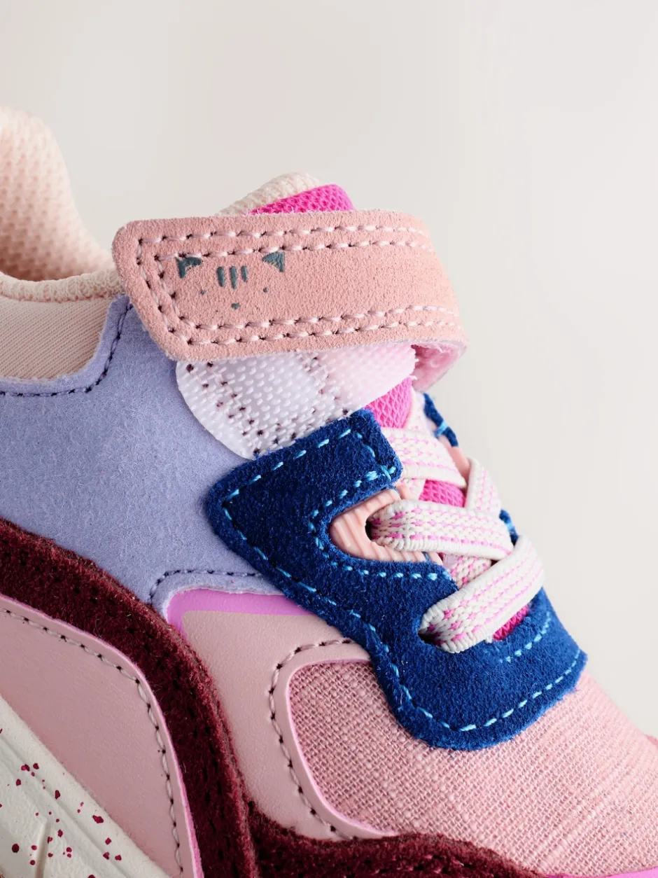 Next Rose multicolore - Baskets épaisses à lacets élastiques Clearance