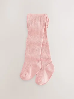 Next Rose neutre texturé - Lot de 3 collants bébé (0 mois-2 ans) Online