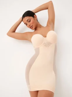Next Rose Nude - Slip Dentelle DD+ ferme à contrôle du ventre légèrement rembourré Discount