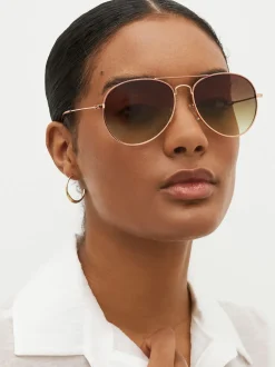 Next Rose Or - Lunettes de soleil aviateur classiques Outlet