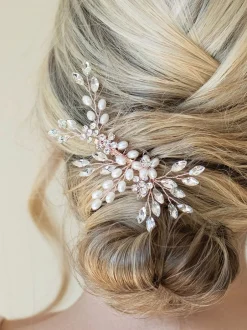 Ivory & Co Rose Or - Peigne Pearl Shimmer Crystal Online