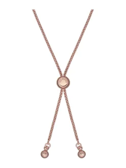 Ted Baker - Tone Melrah: Bracelet Curseur Icon Crystal, cristal transparent Rose Or Sale