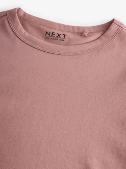 Next - T-shirt à manches longues de cou d'équipage Rose pastel Sale
