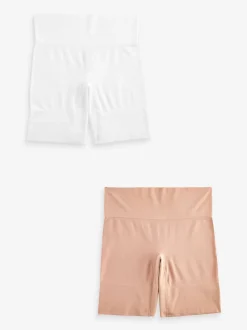 Next Rose pastel nude / blanc - Lot de shorts anti-frottement sans 2 Sale