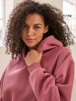 Next Rose rose - Sweat à capuche long épais décontracté Clearance
