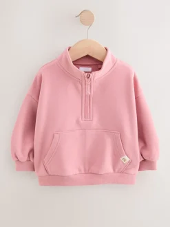 Next - Sweat-shirt à col zippé (3mois-7ans) Rose rose