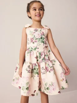 Laura Ashley Rose Rosemore - Robe en satin à dos nœud Best