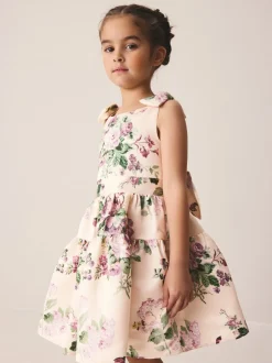 Laura Ashley Rose Rosemore - Robe en satin à dos nœud Best