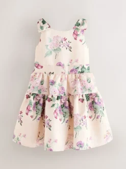 Laura Ashley Rose Rosemore - Robe en satin à dos nœud Best