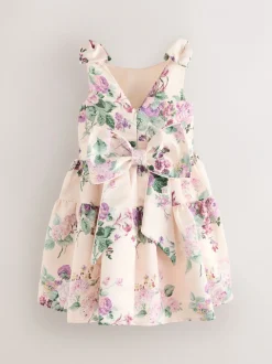 Laura Ashley Rose Rosemore - Robe en satin à dos nœud Best