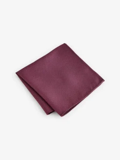 Next - Ensemble cravate et pochette texturées Rose rouge Online