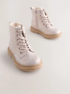 Next Rose scintillant - Bottines à lacets Discount