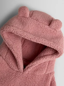 Jojo Maman Bébé Rose souris - Couverture douillette à capuche New