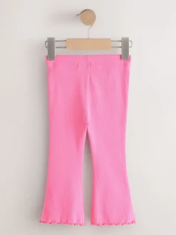 Next - Leggings évasés à côtes (3mths-7yrs) Rose sucre vif Clearance