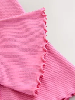 Next - Leggings évasés à côtes (3mths-7yrs) Rose sucre vif Clearance