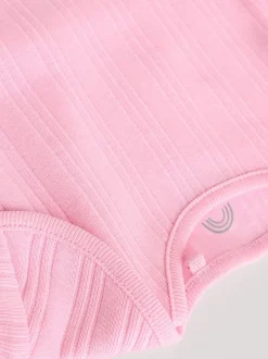 Next Rose vif - Lot de 5 bodies à manches longues pour bébé New