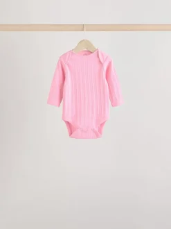 Next Rose vif - Lot de 5 bodies à manches longues pour bébé New