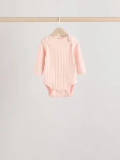 Next Rose vif - Lot de 5 bodies à manches longues pour bébé New