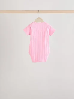 Next Rose vif - Lot de 5 bodies bébé à manches courtes Sale