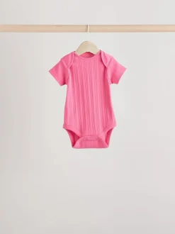 Next Rose vif - Lot de 5 bodies bébé à manches courtes Sale