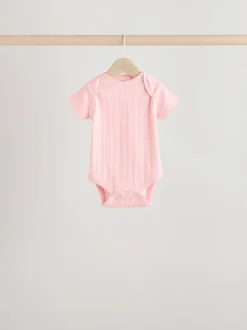 Next Rose vif - Lot de 5 bodies bébé à manches courtes Sale