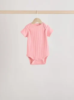 Next Rose vif - Lot de 5 bodies bébé à manches courtes Sale