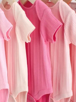 Next Rose vif - Lot de 5 bodies bébé à manches courtes Sale