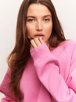 Next Rose vif - Sweat-shirt épais décontracté à Col rond Outlet