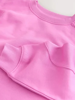 Next Rose vif - Sweat-shirt épais décontracté à Col rond Outlet