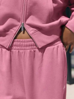 self. Rose vif - Veste zippée à capuche Hot