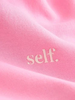 self. Rose vif - Veste zippée à capuche Hot