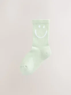 Next - Lot de 3 paires de chaussettes de sport pour l'école enrichies en coton matelassées Rose, Violet et Vert Outlet