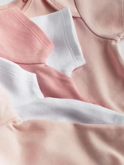 Next Rose/Blanc - Bodys indispensables à manches courtes pour bébé Hot