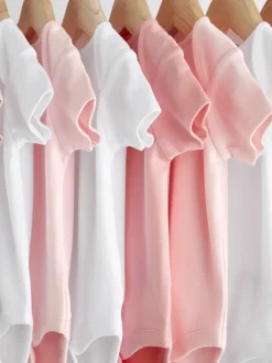 Next Rose/Blanc - Bodys indispensables à manches courtes pour bébé Discount