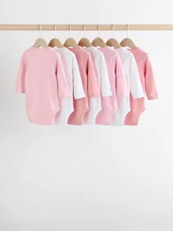 Next Rose/Blanc - Bodys indispensables à manches longues pour bébé Sale