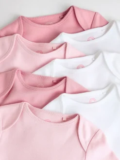 Next Rose/Blanc - Bodys indispensables à manches longues pour bébé Sale