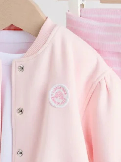 Next Rose/Blanc - Ensemble veste, haut et leggings bébé 3 pièces (0mois-2ans) Hot