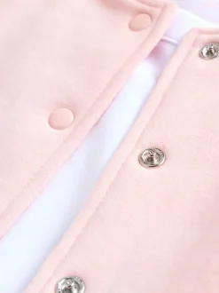 Next Rose/Blanc - Ensemble veste, haut et leggings bébé 3 pièces (0mois-2ans) Hot