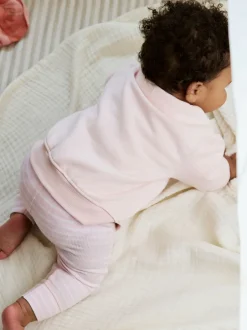 Next Rose/Blanc - Ensemble veste, haut et leggings bébé 3 pièces (0mois-2ans) Hot