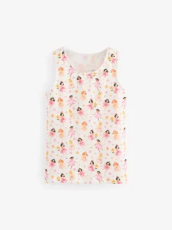 Next Rose/Blanc - Lot de 3 débardeurs Fée (1.5-16ans) Discount