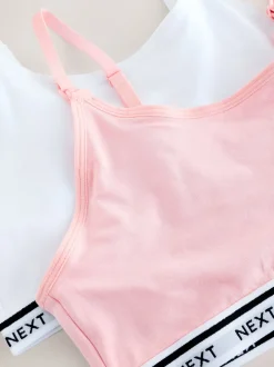 Next Rose/Blanc - Maternité Allaitement Raccourci Ultimate Comfort Hauts 2 Pack Clearance